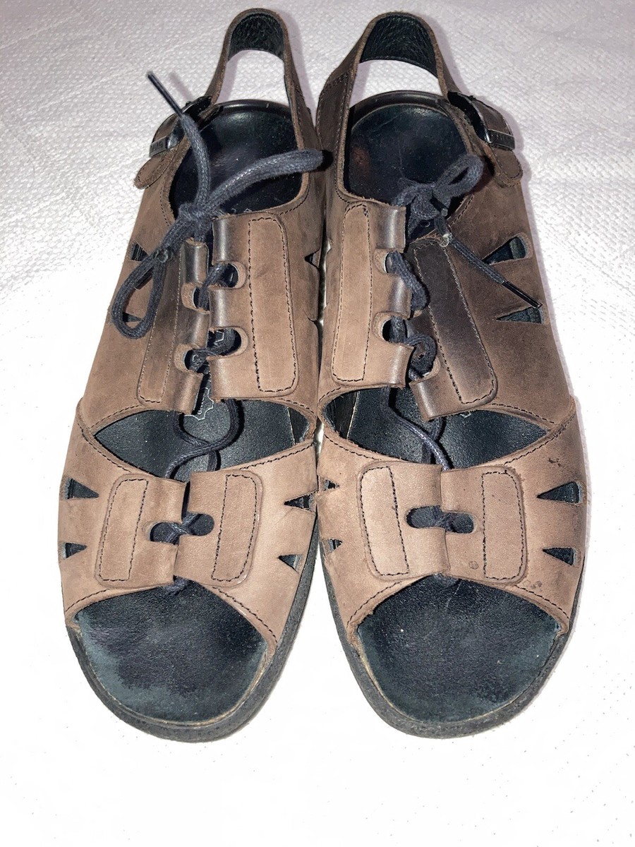 Birkenstock Tatami Brown Leather Sandals Size 9 Women 7 Men