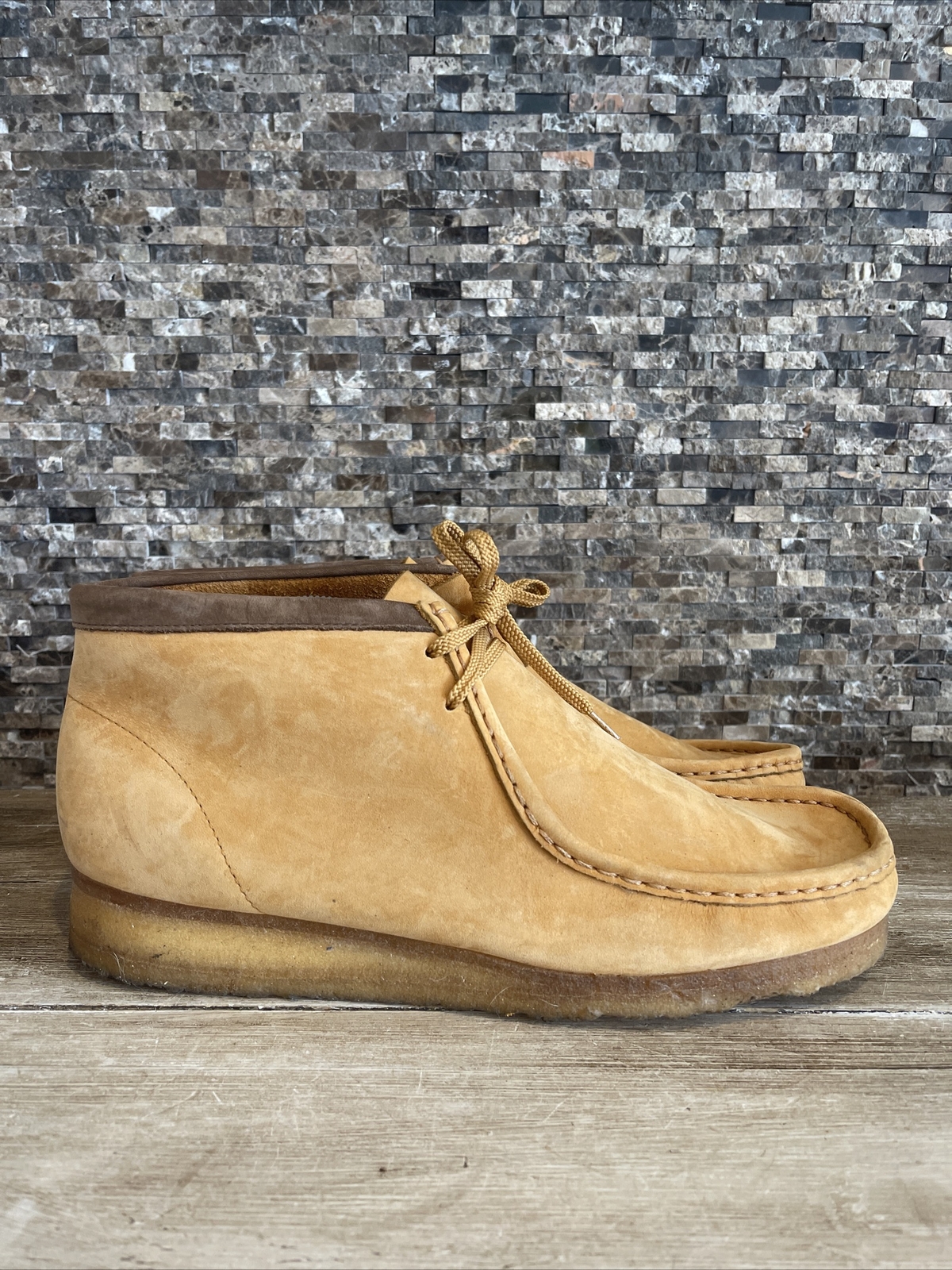 Clarks Wallabees size 12 Yellow 