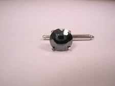 SINGLES(1) 3/8" Black Roumd Rhinestone Vintage Formal Tux Prom Shirt Stud b147