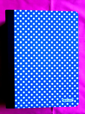 Composition Note Books College Ruled 6 Notebooks Lot 100 Sheets Each Polka Dot