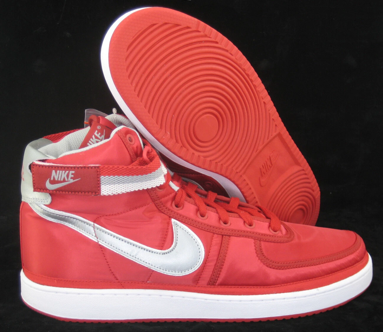 NIKE VANDAL HIGH SUPREME QS UNIVERSITY ARGENT ROUGE MÉTALLIQUE TAILLE 15 [AH8652 600]
