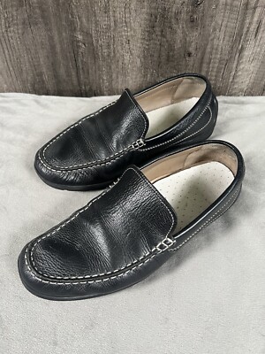 ECCO Men\'s Driving Loafers Shoes Size EU 43 US 9-9.5 Leather Black s-l400.jpg main image 2