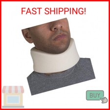 OTC Cervical Collar, Soft Contour Foam, Neck Support Brace, White Narrow 2.5" De