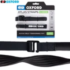 ROK Straps Oxford Atlas G Hook Motorcycle Motorbike Pair Black - 17mm x 1.2m