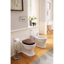 Bidet Bagno da Terra Serie Castellana in ceramica bianca