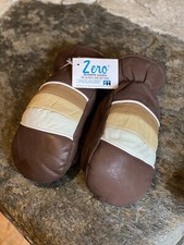 NOS Vintage Zero Leather Ski Gloves 70  s 80  s Winter Small Mittens Hong Kong New