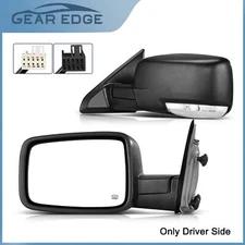Left Driver Side Mirror for 2010 - 2016 Dodge Ram 1500 2500 3500 Signal Puddle