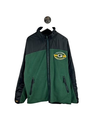 Vintage 1946 Men's 164613 Color blocked Fleece Jacket Navy/Green