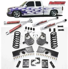 McGaughys 4"/6" Drop Kit Chevrolet 1999-2000 1500 Ext-Cab Complete w/ Shocks