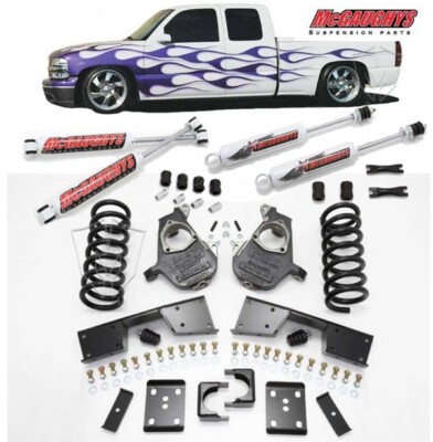 McGaughys 4''/6'' Drop Kit Chevrolet 1999-2000 1500 Ext-Cab Complete w/ Shocks