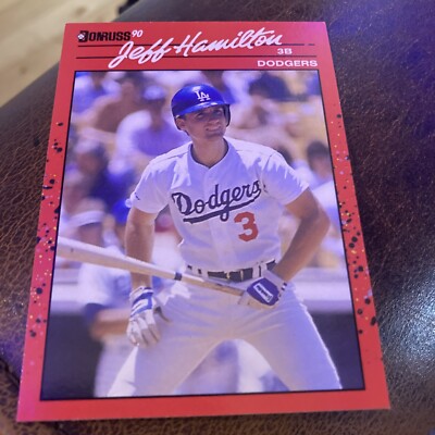 Jeff Hamilton, 1990 Donruss Baseball Card #321 