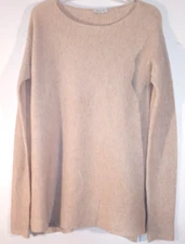 Garnet Hill Sweater 100% Cashmere LARGE Minimalist Luxury Old Money Parisian