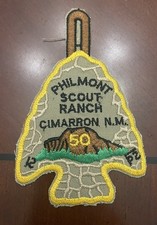 Philmont Scout Ranch 50th Anniversary Arrowhead Boy Scout Patch PSR 1980s BSA 