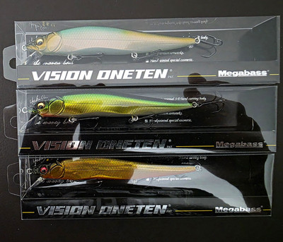 3 Stück Megabass VISION ONETEN Japan Wobbler NEU&OVP.