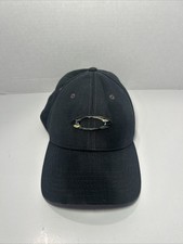 Vintage Oakley Hat Fitted Black Cap Size S/M USA Camp Badge Gorpcore Utility