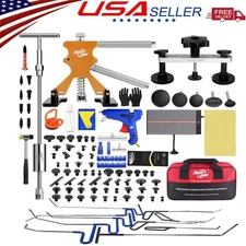 PDR Car Body Dent Puller Bridge Lifter Tool Paintless Hail Remover Repair Kit US