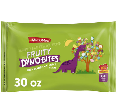 Malt-O-Meal Fruity Dyno Bites with Marshmallows, Gluten Free, Crunchy 30 oz