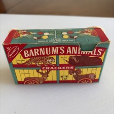 Vintage 1967 Nabisco Barnum’s Animal Crackers 2oz Circus Box String Estate, Find