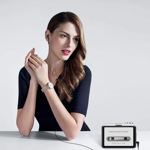 Reproductor de casete de audio ligero - Convertir cintas a MP3 para escuchar moderno - Imagen 10 de 11