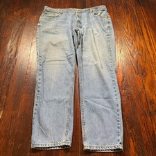 Vintage Levis 550 Jeans Womens 22L Blue Relaxed Tapered Mom Fade Whisker Y2K 90s