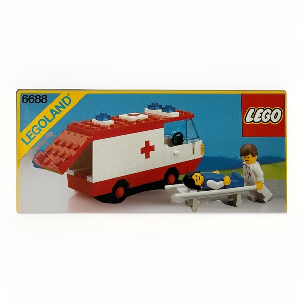 Lego® System 6688 - Krankenwagen / Ambulance | Eol 1987 | Misb |Sealed | Neu Ovp-image
