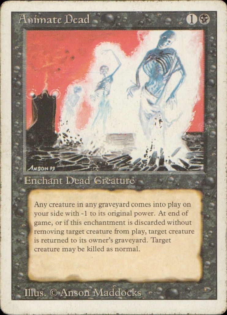 Animate Dead Revised Edition NM Magic: The Gathering TCG
