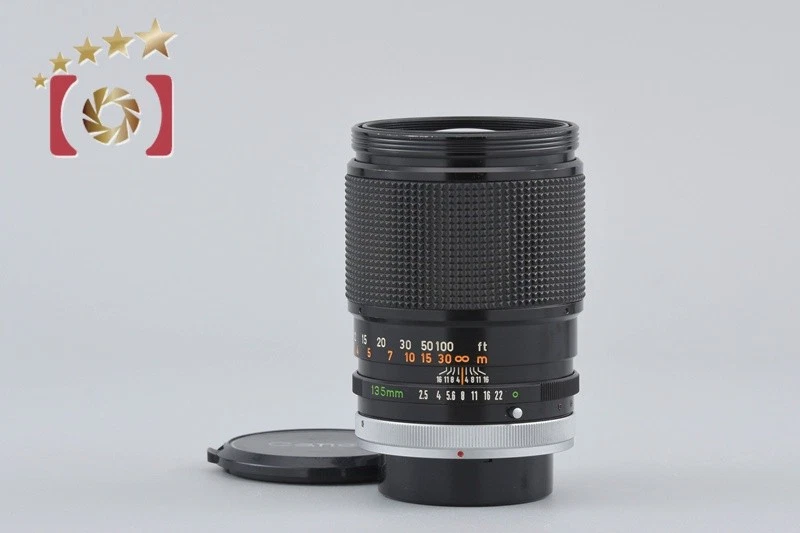 CANON LENS FD135mm F2.5 キヤノン オールドレンズレンズ Canon FD Camera Lenses 135mm Focal f/2.5 Maximum Aperture for sale