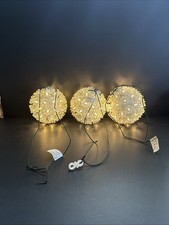 Christmas Battery 5.5 Inch Sphere Outdoor Hanging Lights 3 PCs GC