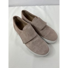 Vince Cage Platform Sneaker Pink Blush Putty Suede Size 8 EU 38 Slip On Comfort