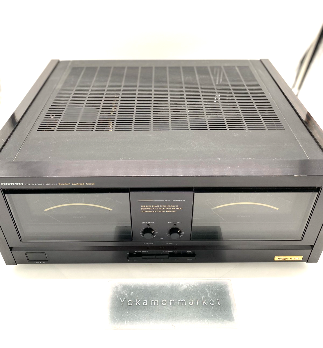 ONKYO Integra M-508 パワーアンプ オンキョー　ジャンク ONKYO M-508 Integra Stereo Power Amplifier Vintage 200W Used 1Day