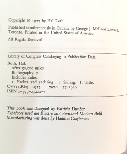 Hal Roth Sailing Book Set: Author Signed First Editions: Ed Boden "Kittiwake" - Picture 7 of 15