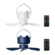 Lightweight Outdoor Ceiling Fan USB Cable Powered 3Speed Setting Remote