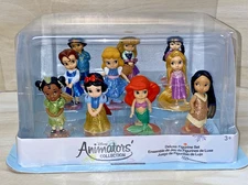 Disney Parks Animators Littles Princess Figures Playset 10 piece Toy Set NEW