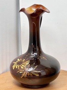 1891 ROOKWOOD ART POTTERY 462D EWER STANDARD GLAZE w/ DAISIES MYSTERY ARTIST SIG