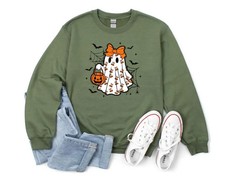 Halloween Ghost Spooky Season Sweatshirt