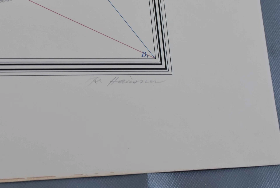 Rudolf HAUSNER Adamspyramide signiert Farbserigraphie limitiert datiert 1972 - Bild 4 von 4