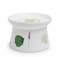 Tealogic Prima Vera StöVchen - KräUterblatt - Fine Bone China Porzellan
