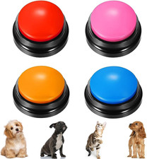 Voice Recording Button 4 Color, Dog Buttons for Communication Pet Training Buzze