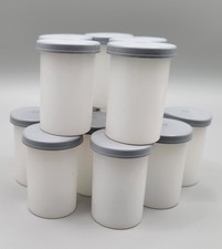 35mm Film Canisters Containers Lot Of 30 Empty Clear Gray Lids Plastic