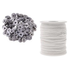 Braided Candle Wick, 200ft Spool,200 Candle Wick Sustainer