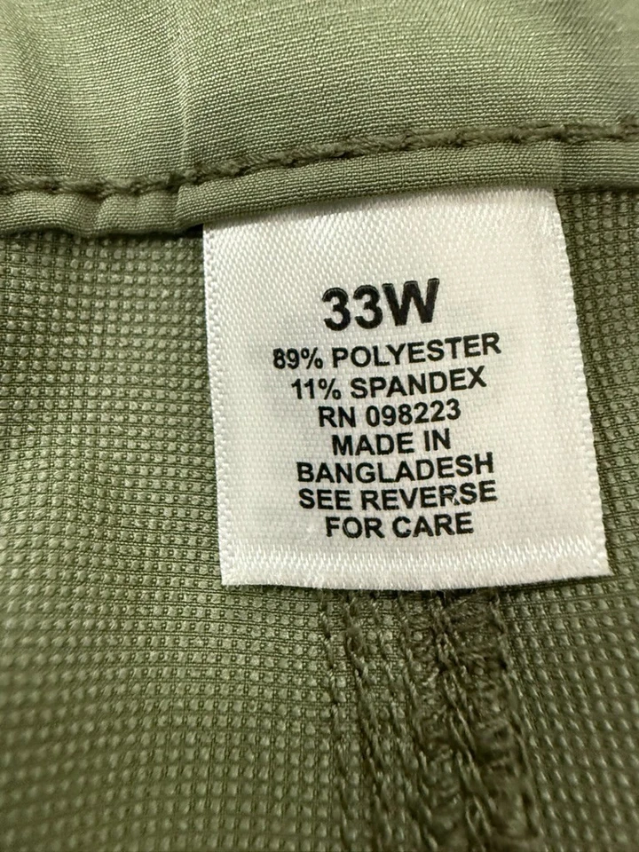 Magellan Outdoors Men's Canyon Stretch Cargo Pants  Green Sz 33 - Image 3 of 3