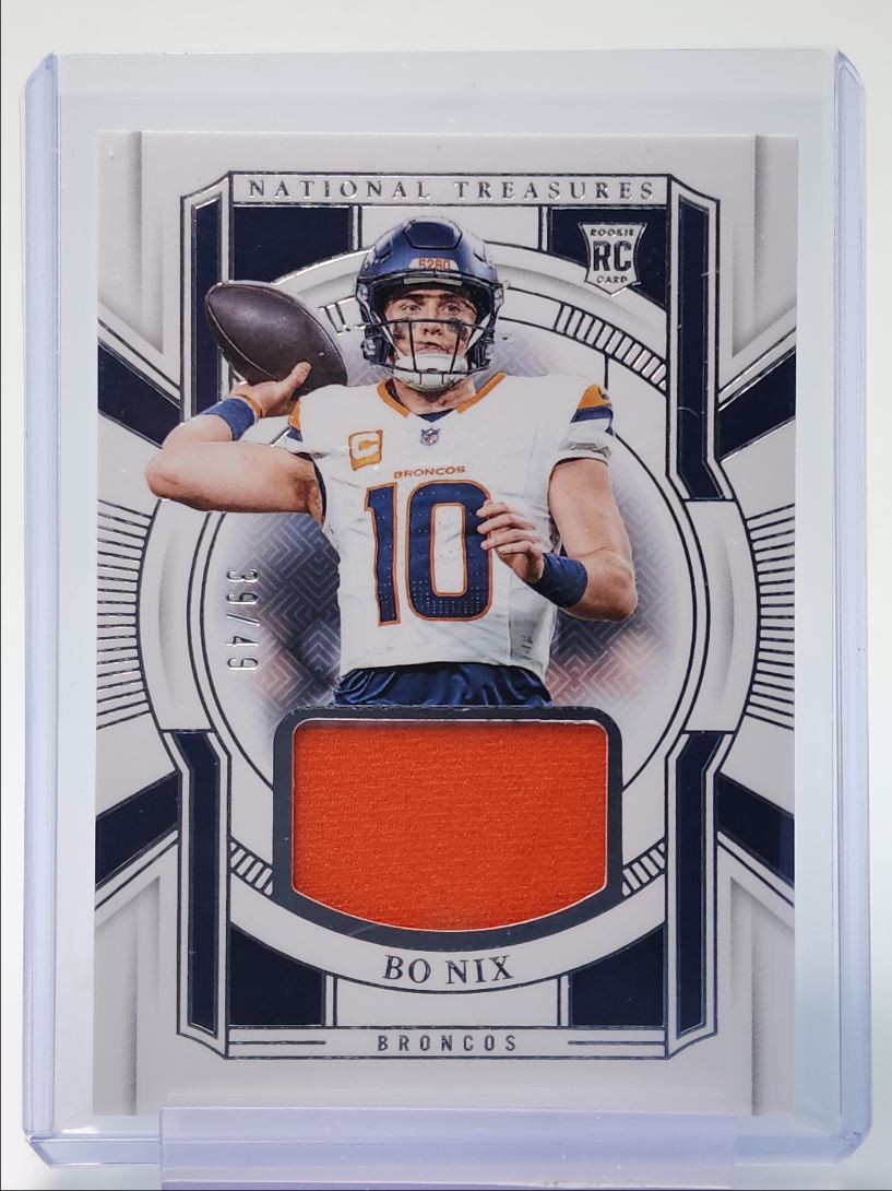 Bo Nix Panini National Treasures Franchise Treasures Relics #BNX Base