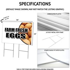 Fall Sale Yard Sign  Stake outdoor plastic coroplast window