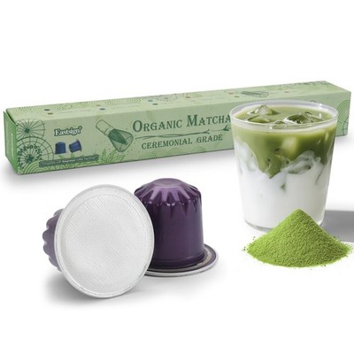 Matcha Green Tea Capsule Ceremonial Grade, Recyclable Original Line Aluminium...