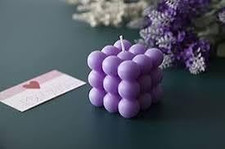 Candles, Bubble Candle Decorative Cube Candles, Pastel Colors, Multicolor Modern