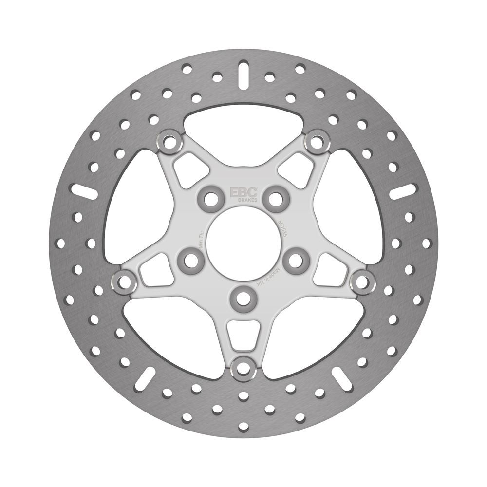 EBC Float F&R Brake Disc Pol Cent RRHS for Indian Chief Roadmaster Brembo 09-11
