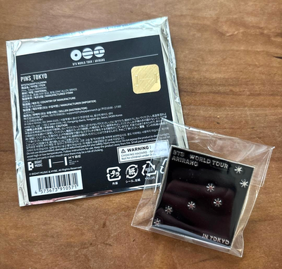 BTS World Tour Arirang Pins Tokyo Pin Badge Star Japan Limited