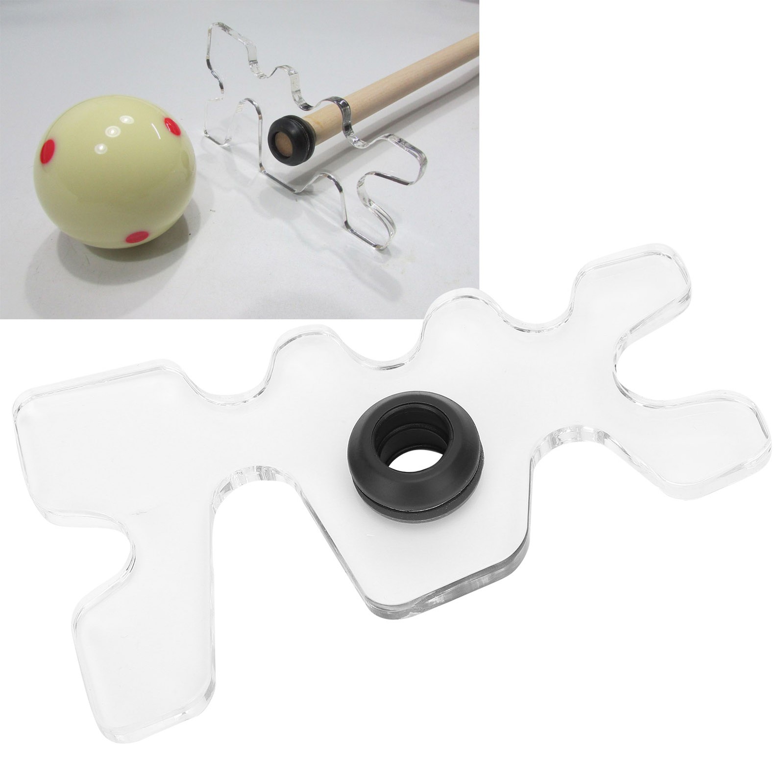 Transparent Acrylic Pool Snooker Billiards Cue Rack For American Type Nine Ball