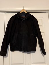 Basic Editions Mens Suede Leather Jacket  Zip...
