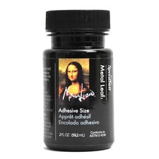 Mona Lisa Metal Leaf Adhesive Made in USA - 2 oz Size 2 oz, Brush-On, Regular